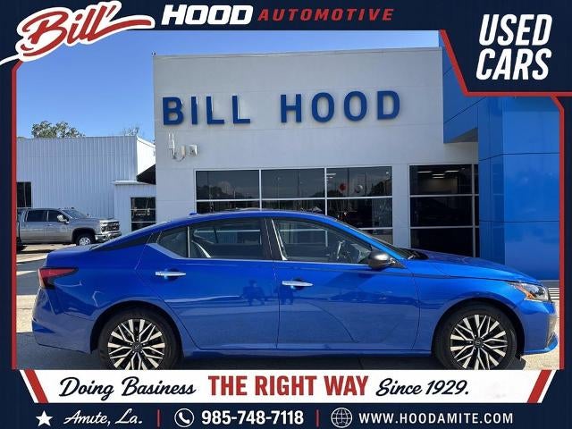 2025 Nissan Altima SV in Bluestone Pearl — front three-quarter view