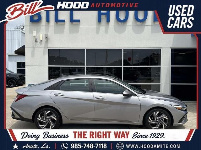 2025 Hyundai Elantra Limited in Fluid Metallic — front three-quarter view