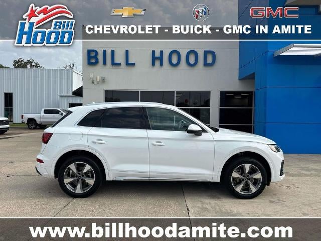 2024 Audi Q5 Premium Plus in White — front three-quarter view